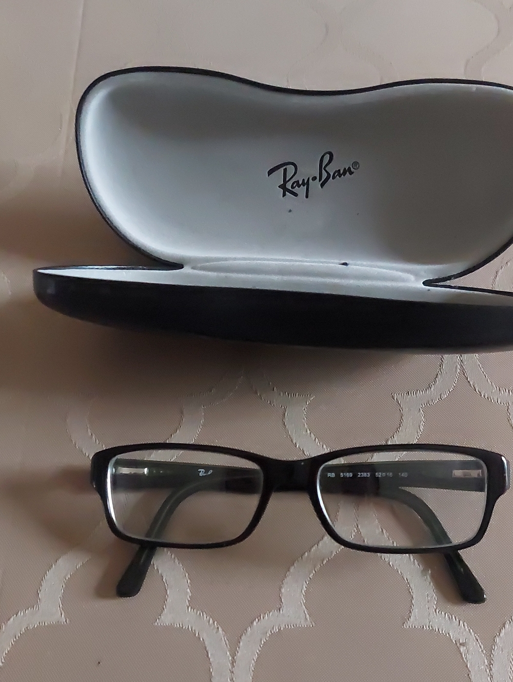 Ray-Ban Women Black Rectangle Eyeglasses